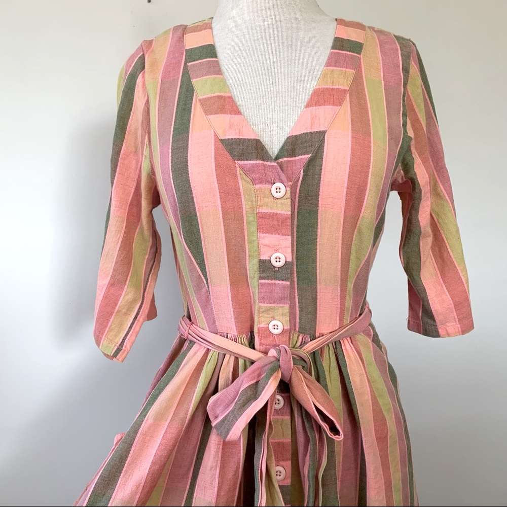 Ace & Jig Pink and Yellow Striped Maxi Dress - Picture 4 of 9